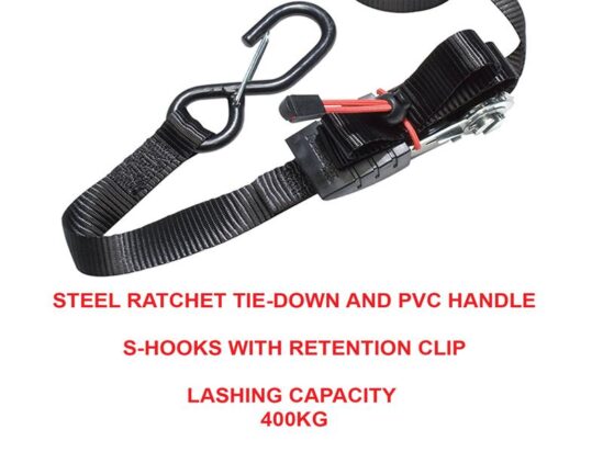 Ratchet Tie-Down S-Hooks 4.25m 2 Piece - Image 3