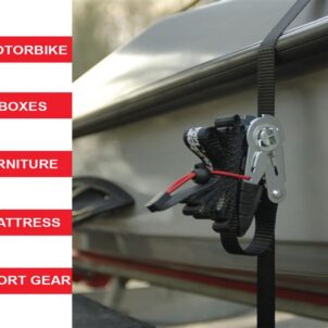 Ratchet Tie-Down S-Hooks 4.25m 2 Piece
