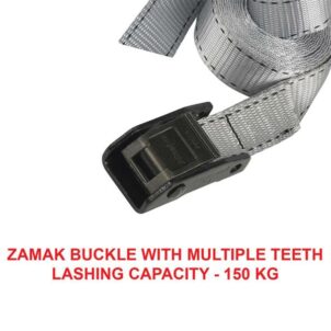 Lashing Strap with Metal Buckle, Grey 5m 150kg (Single)