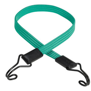 Flat Bungee 80cm Green Double Hook
