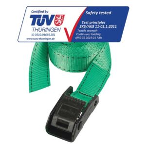 Lashing Strap with Metal Buckle, Coloured 5m 150kg (Pack 2) - Image 3