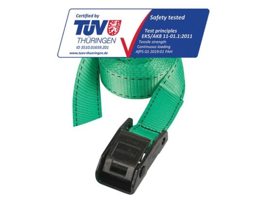 Lashing Strap with Metal Buckle, Coloured 5m 150kg (Pack 2) - Image 3