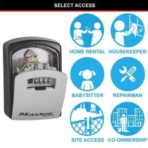 5403E Large Select Access® Key Lock Box (Up To 5 Keys) - Grey - Image 3
