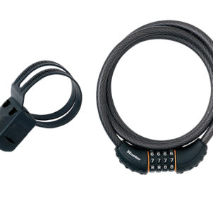 Black Braided Steel Combination Cable 1.8m x 10mm