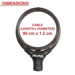 Black Steel Rigid Combination Cable 0.9m x 12mm - Image 5