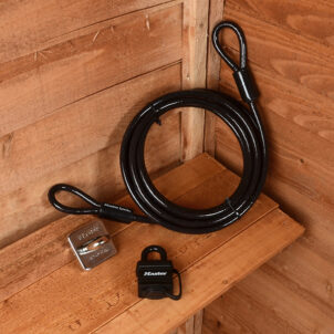 Garden Security Kit with Lock Anchor & Cable 4.5m