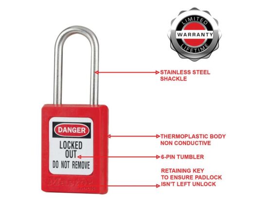 Lockout Padlock – 35mm Body & 4.76mm Stainless Steel Shackle