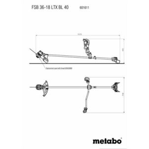 FSB 36-18 LTX BL 40 Bike Handle Line Trimmer 36V Bare Unit