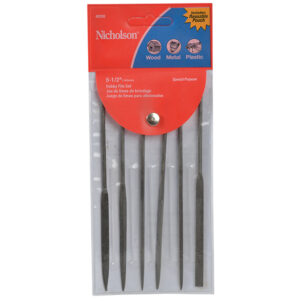 Red Wallet Needle Mini File Set 6 Piece 42030