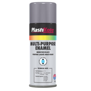 Multi Purpose Enamel Spray Paint Gloss Grey 400ml