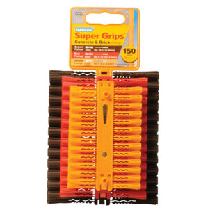 SAP 505 Solid Wall Super Grips™ Fixings Assorted (150)