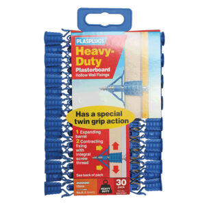 HCF 553 Heavy-Duty Plasterboard Fixings Pack of 30