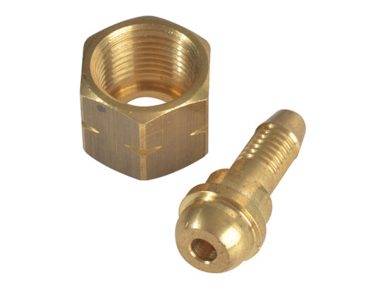 B1022 3/8in Left Hand Nut & 6mm Tail - Image 2