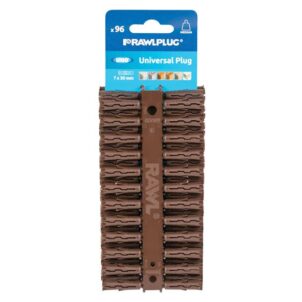 Brown UNO® Plugs 7 x 30mm (Card 96)