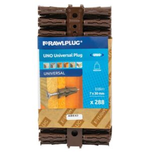 Brown UNO® Plugs 7 x 30mm (Pack 288)