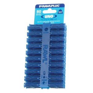 Blue UNO® Plugs 8 x 32mm (Card 80)