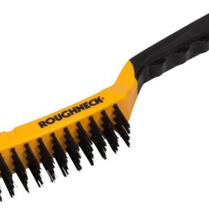 Carbon Steel Wire Brush Soft Grip 300mm (12in) - 4 Row