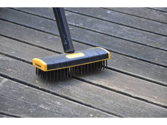 Heavy-Duty Scrub Brush Soft Grip 200mm (8in) NO Handle - Image 2