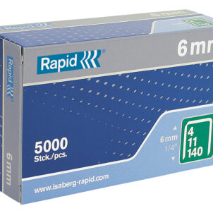 140/6 6mm Galvanised Staples (Box 5000)