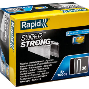 36/14 14mm DP x 5m Galvanised Staples (Box 1000 x 5)