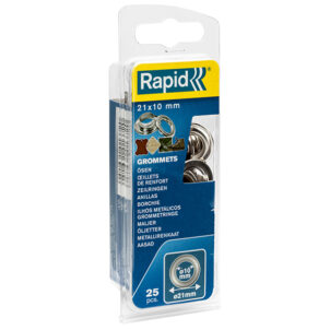 Grommets 10 x 21mm (25) + Metal 2 Piece Anvil - Image 3