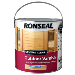 Crystal Clear Outdoor Varnish Satin 2.5 litre