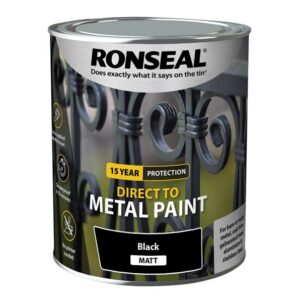 Direct to Metal Paint Black Matt 750ml