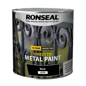 Direct to Metal Paint Black Satin 2.5 litre