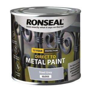 Direct to Metal Paint Steel Grey Gloss 250ml