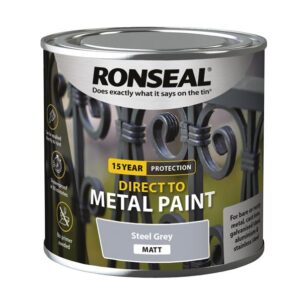Direct to Metal Paint Steel Grey Matt 250ml