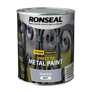 Direct to Metal Paint Steel Grey Matt 750ml