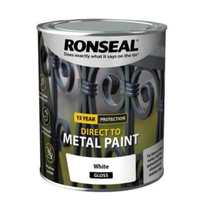 Direct to Metal Paint White Gloss 750ml