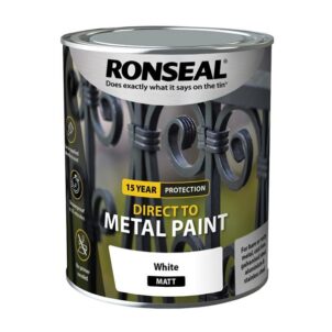 Direct to Metal Paint White Matt 750ml