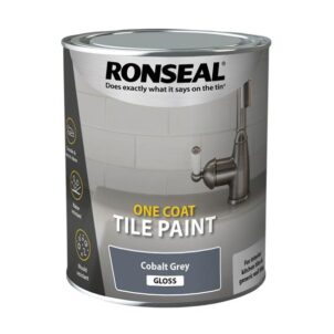 One Coat Tile Paint Cobalt Grey Gloss 750ml