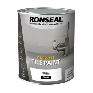 One Coat Tile Paint White Gloss 750ml