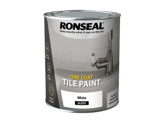 One Coat Tile Paint White Gloss 750ml