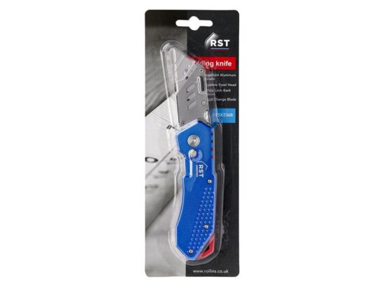 Aluminium Blue Folding Knife - Image 3