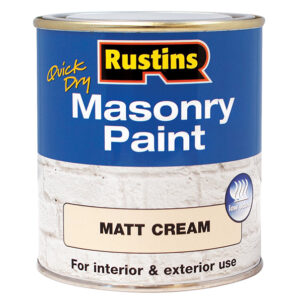 Quick Dry Masonry Paint Matt Cream 500ml