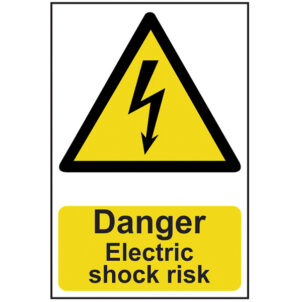 Danger Electric Shock Risk - PVC Sign 200 x 300mm