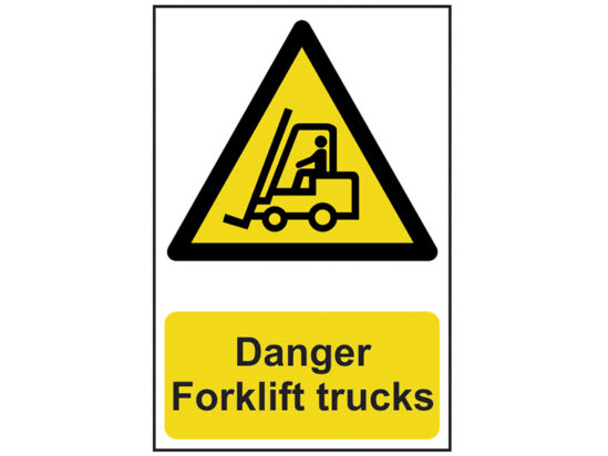Danger Forklift Trucks - PVC Sign 200 x 300mm