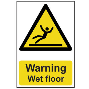 Warning Wet Floor - PVC Sign 200 x 300mm
