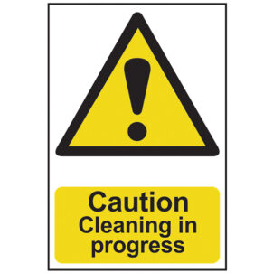Caution Cleaning In Progress - PVC Sign 200 x 300mm