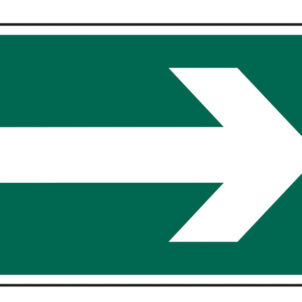Arrow Symbol - PVC Sign 300 x 200mm