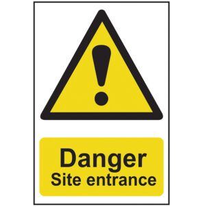 Danger Site Entrance - PVC Sign 400 x 600mm