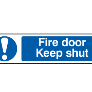 Fire Door Keep Shut - PVC Sign 200 x 50mm