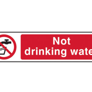 Not Drinking Water - PVC Sign 200 x 50mm