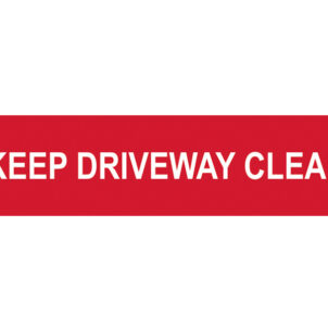 Keep Driveway Clear - PVC Sign 200 x 50mm
