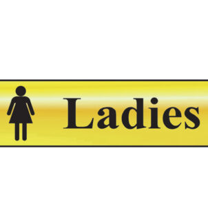 Ladies - Polished Brass Effect 200 x 50mm