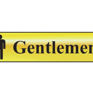 Gentlemen - Polished Brass Effect 200 x 50mm