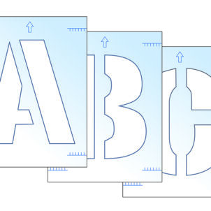 Letter Stencil Kit 300mm